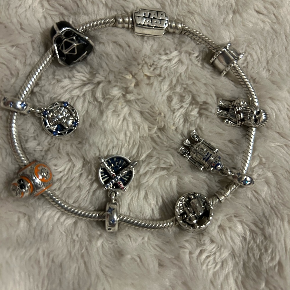 Pandora Discontinued Star Wars Charm Bracelet